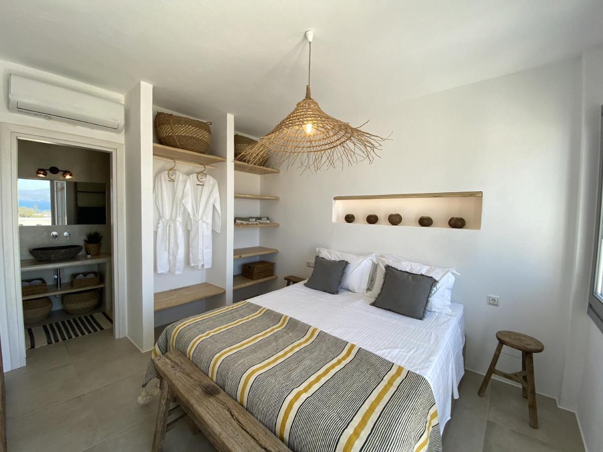 Villa Ypsilon Naxos - Luxury Holiday House With Amazing Sea View & Private Pool Agia Anna  ภายนอก รูปภาพ