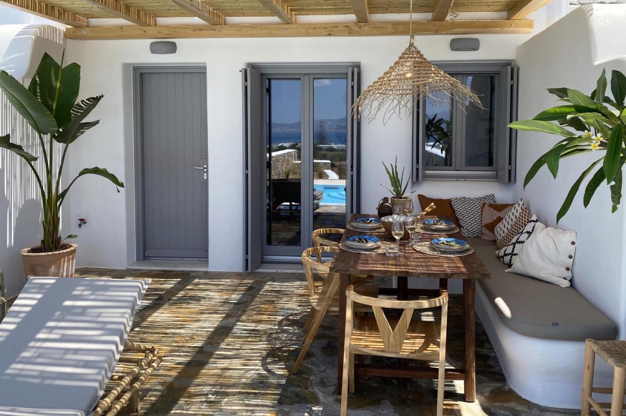 Villa Ypsilon Naxos - Luxury Holiday House With Amazing Sea View & Private Pool Agia Anna  ภายนอก รูปภาพ